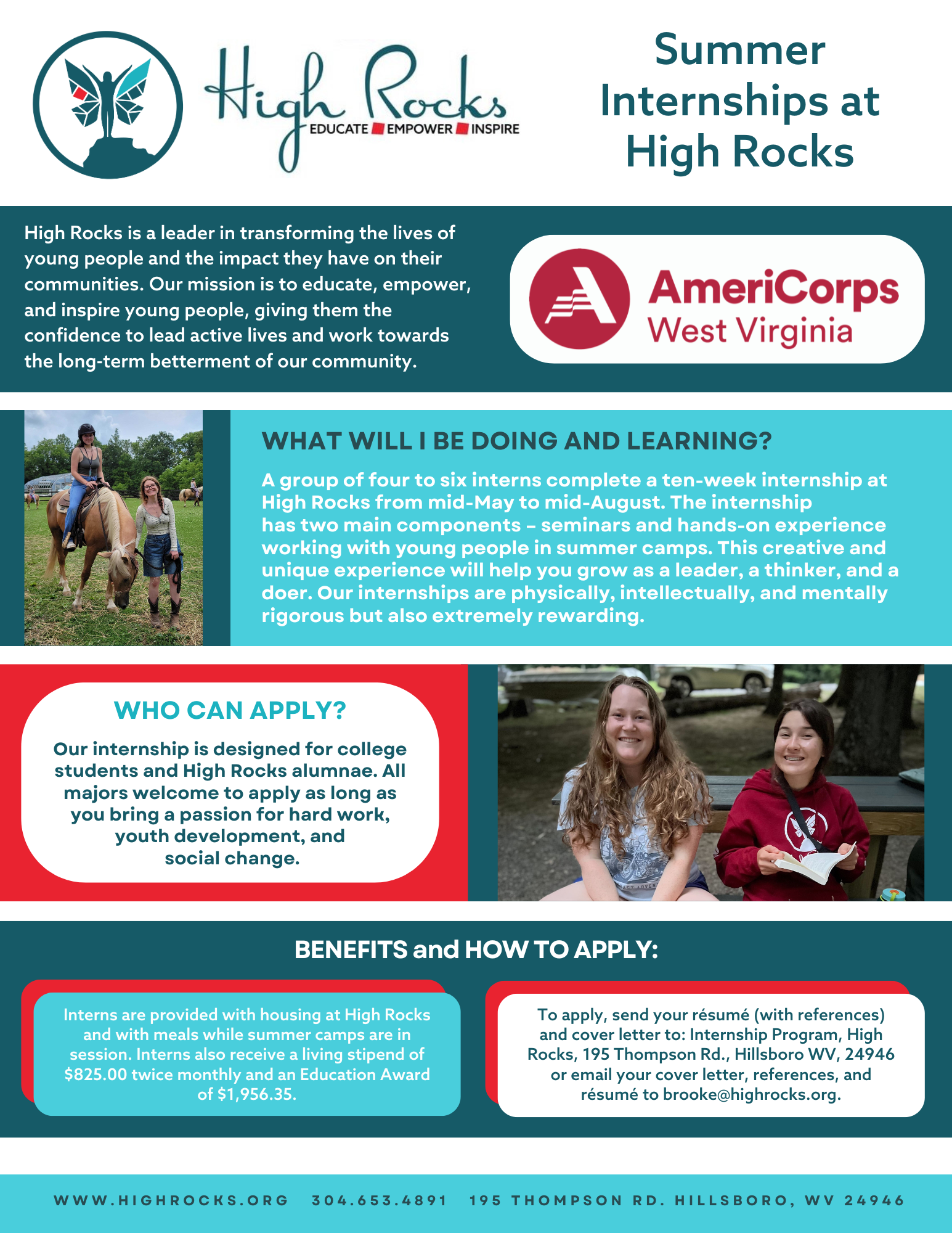 AmeriCorps Summer Internships